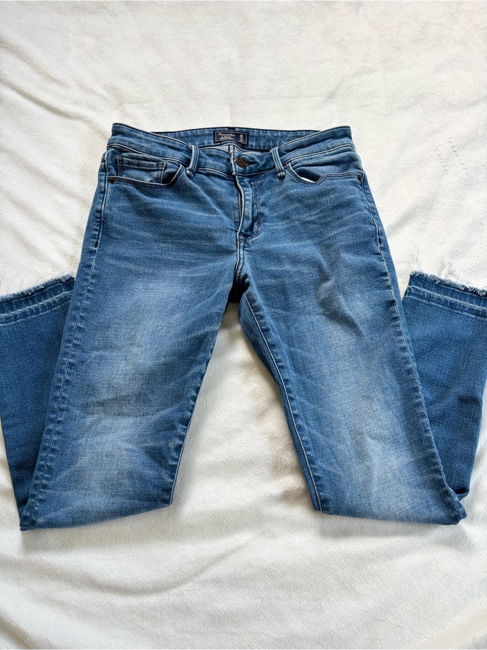 Abercrombie & Fitch Harper Ankle Jeans - Medium Blue